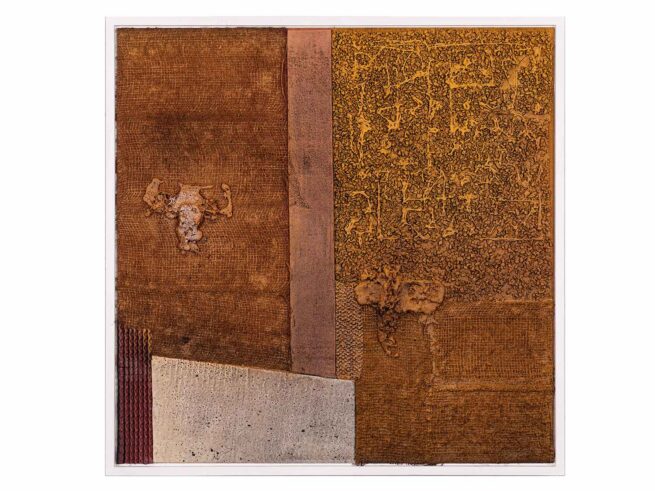 197 Dachpappe, Spachtelmasse, Leim 52x52cm