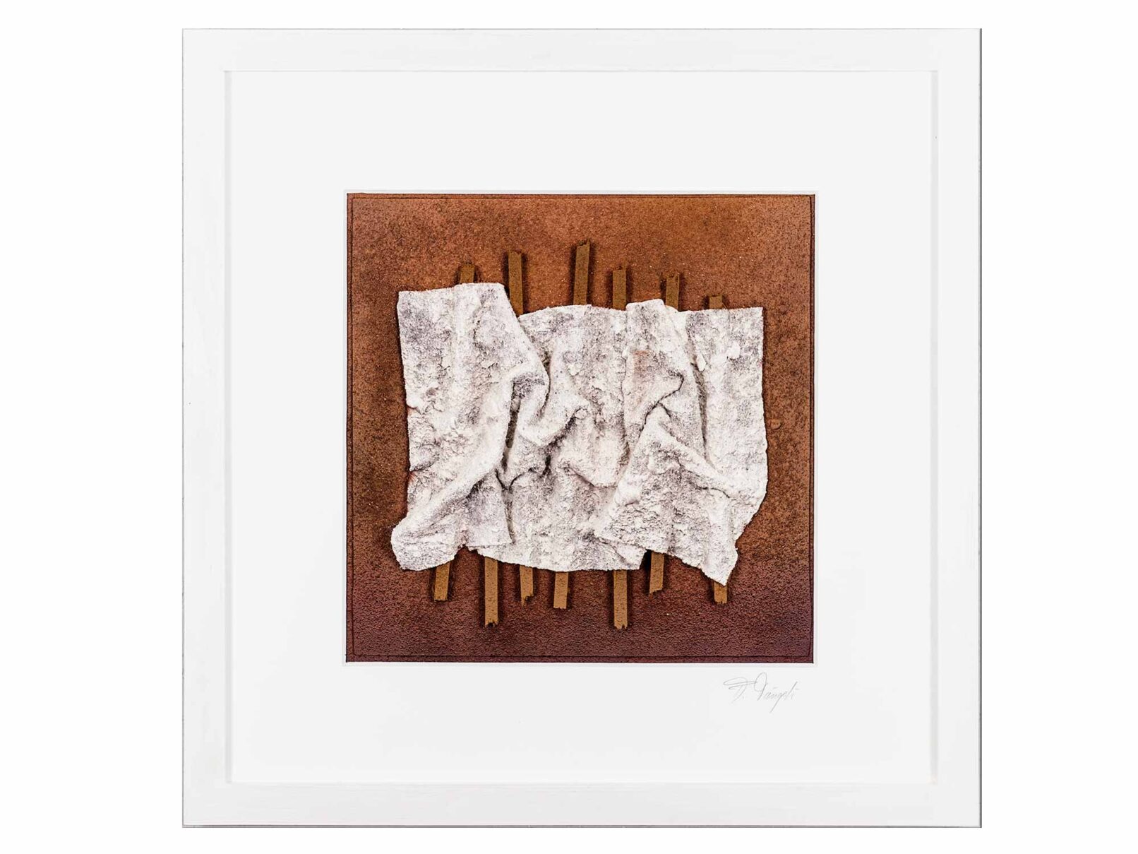 198 Holz, Dachpappe, Gibsband 52x52cm